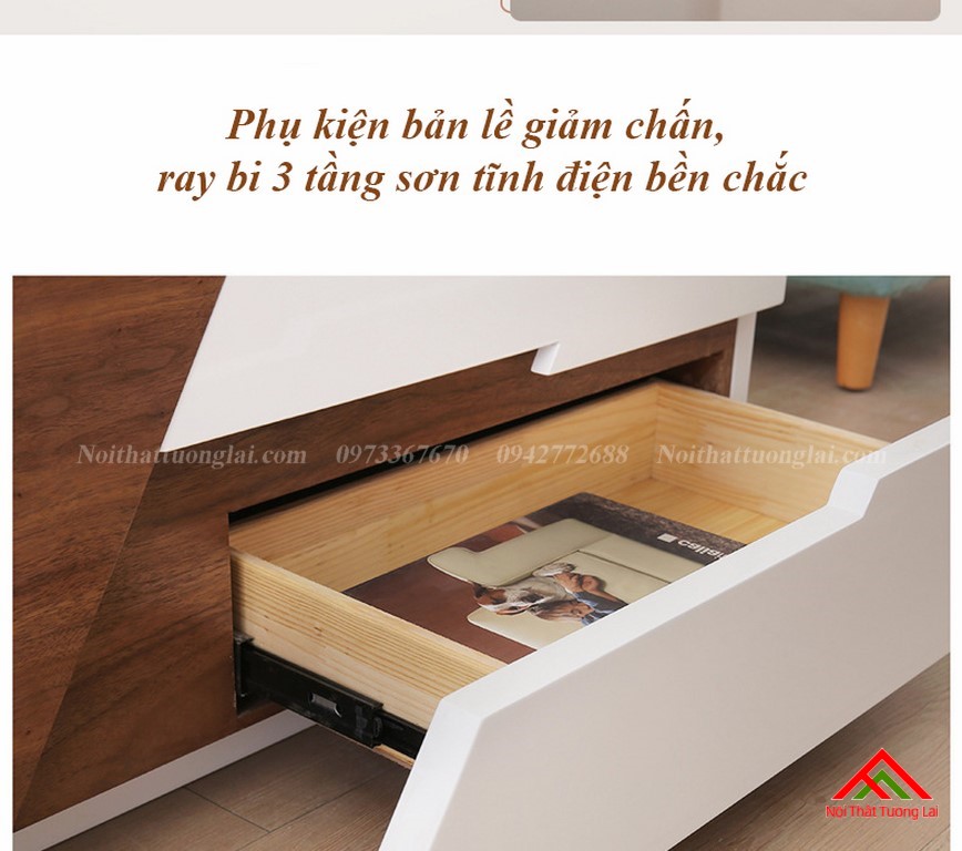 Kệ tivi di động gỗ công nghiệp KE6811